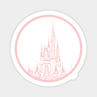 Millennial Pink Magic Castle Stamp Sticker